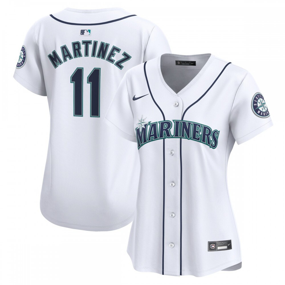 Edgar Martinez Seattle Mariners Women's Home Limited Player Jersey - White-Pro Kit Vault | Brand New 26/27 Sports Jerseys